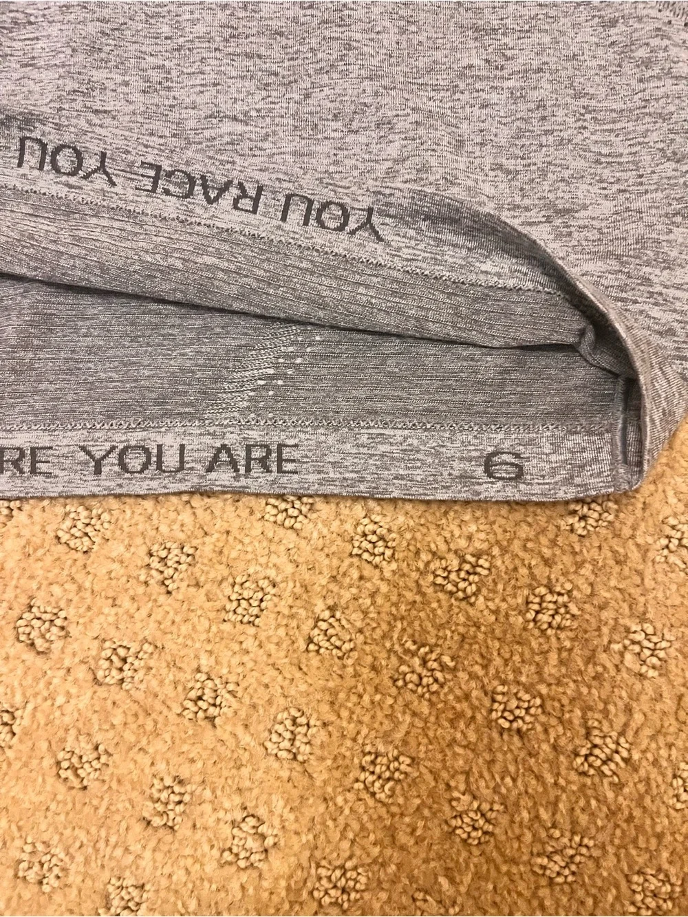 lululemon athletica Heather Gray Crop Top - Picture 2 of 5